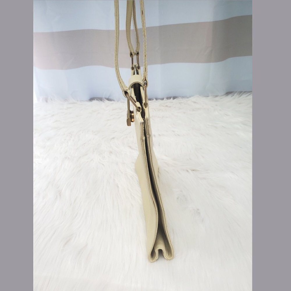 Mark Cross Italian Leather Shoulder Purse Crossbody Bag -Vintage Luxury Designer - Picture 7 of 11